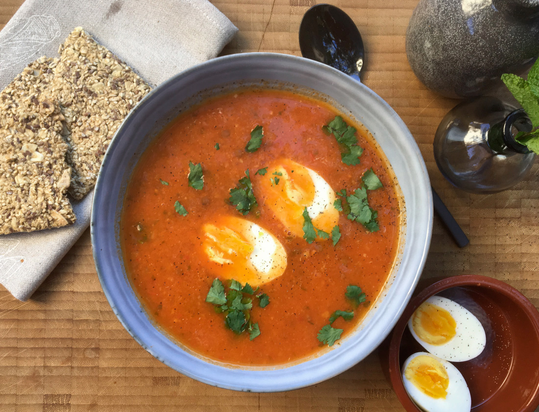 Spicy tomatsuppe med linser