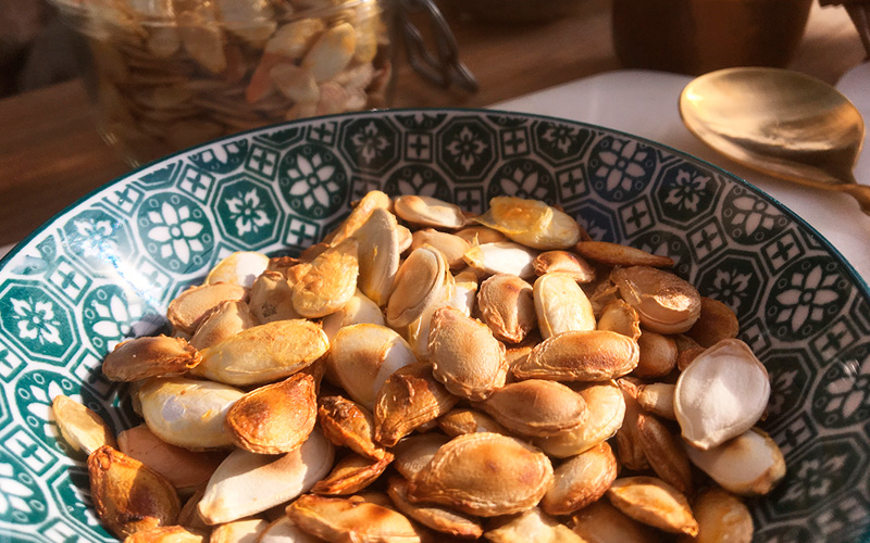 Ristede-gresskarkjerner