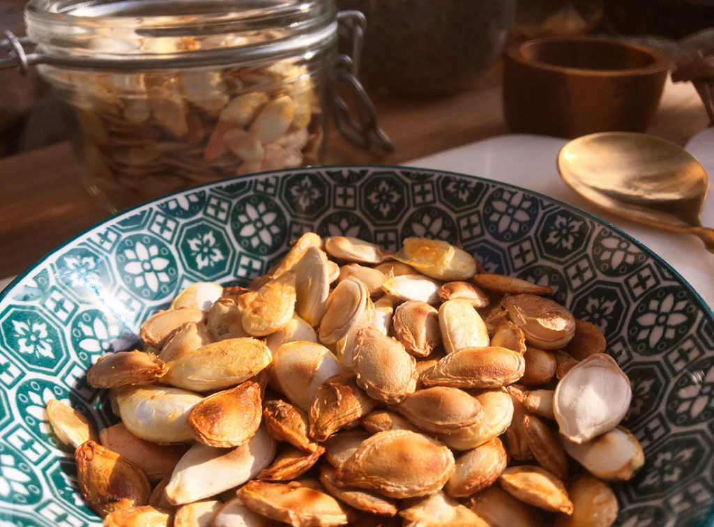 Ristede-gresskarkjerner