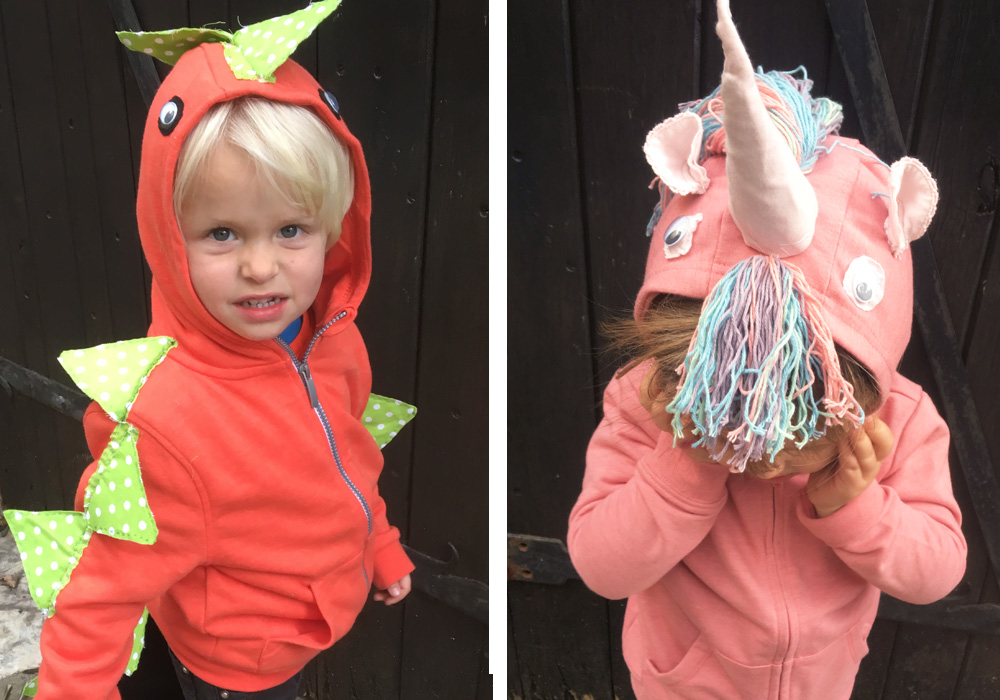 Karnevalkostymer Enhjørning og Dinosaur D.I.Y.