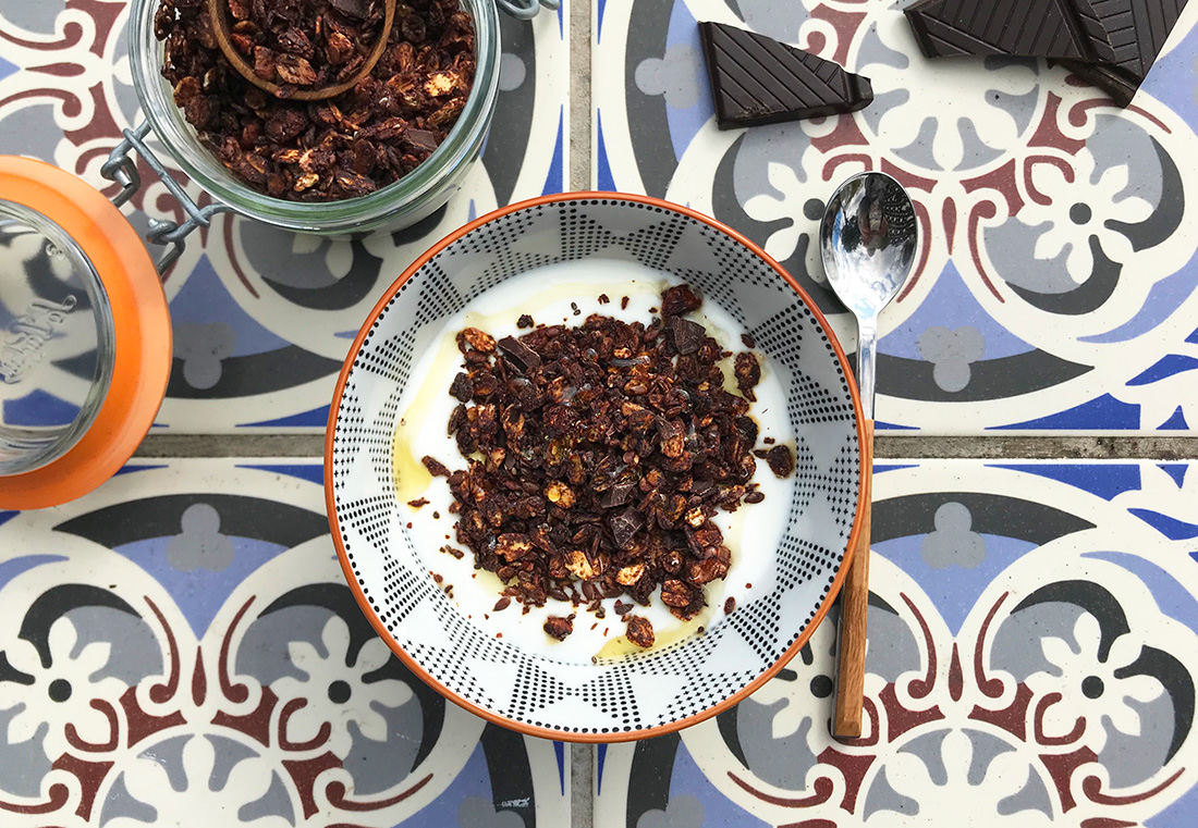 Søt og sunnere sjokoladegranola