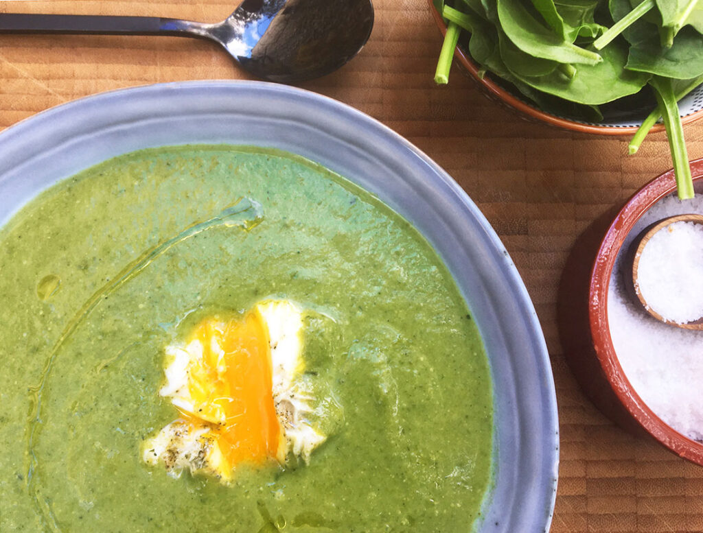 Spinatsuppe