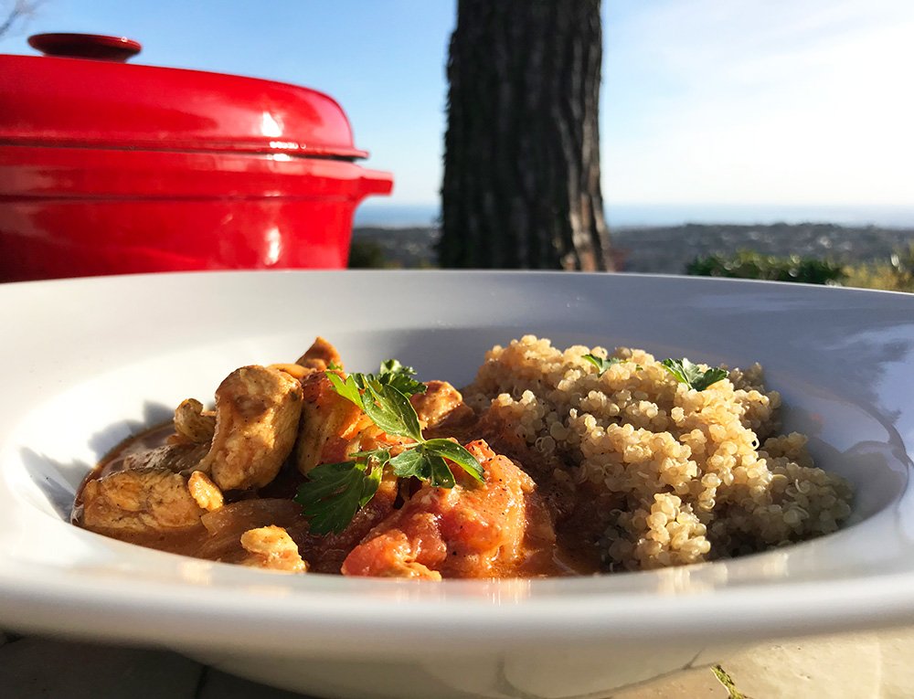 Superenkel curry med kylling og kokosmelk