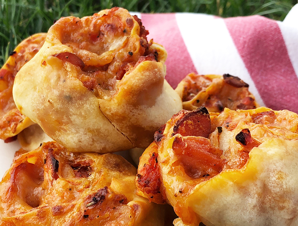 Barnslige pizzasnurrer