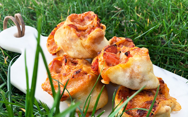 Barnslige pizzasnurrer