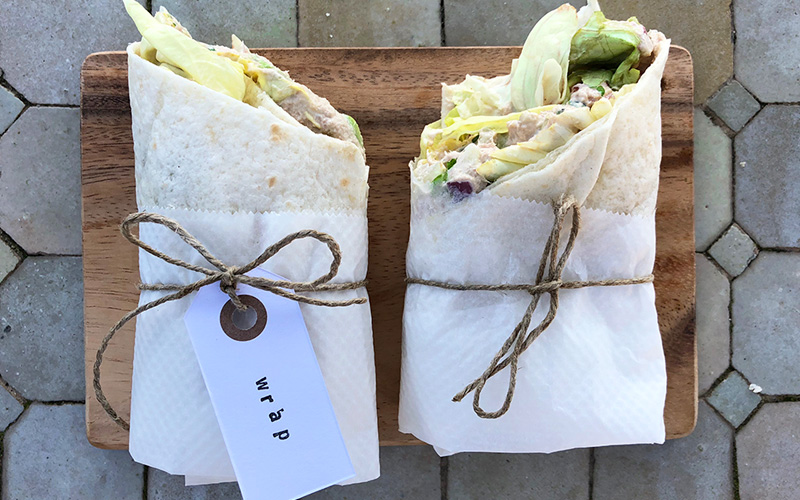 Fullkornswrap med tunfiskrøre