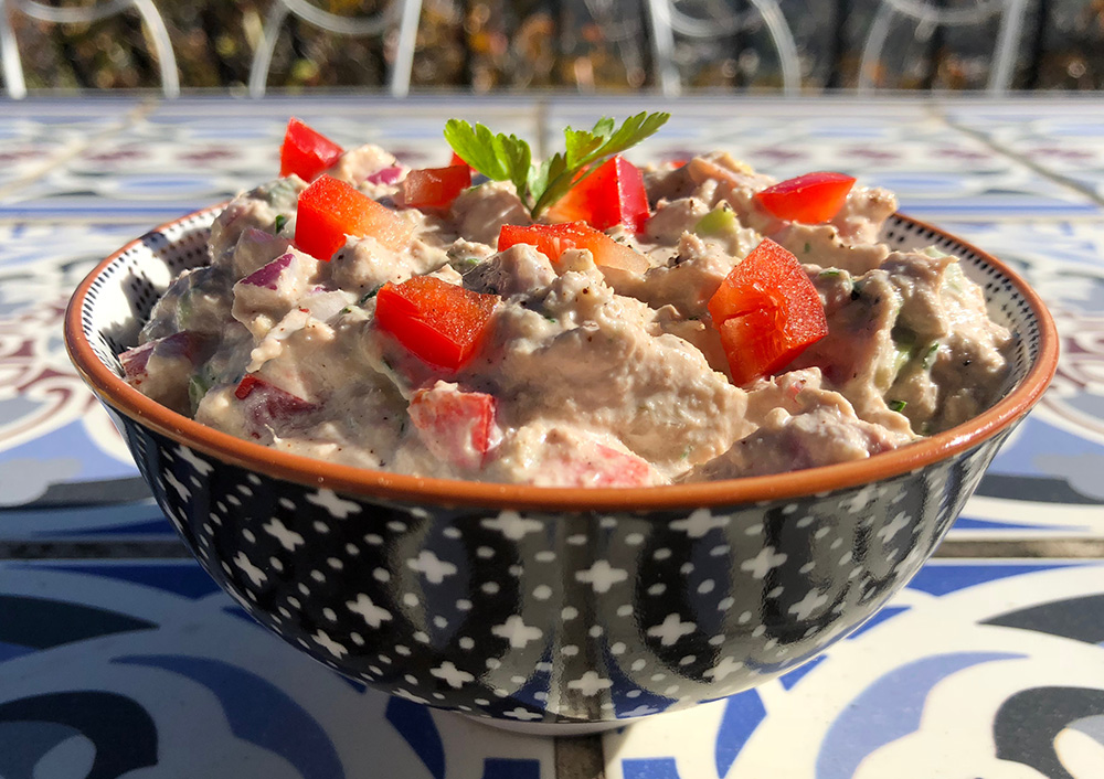 Fullkornswrap med tunfiskrøre