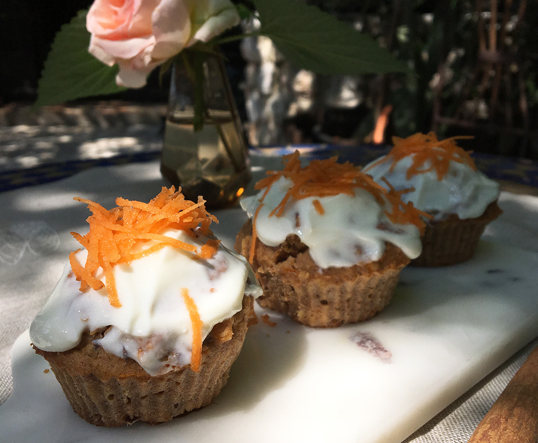 Søte og saftige gulrotmuffins uten sukker