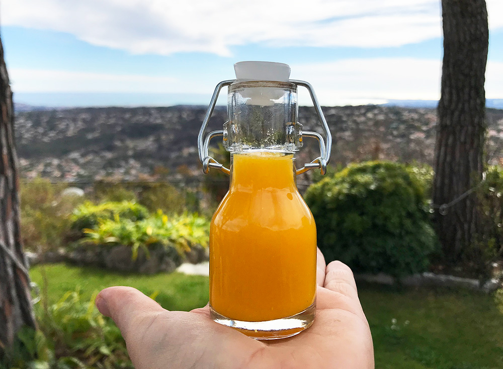 Sunnhetsshot med sitron og ingefær