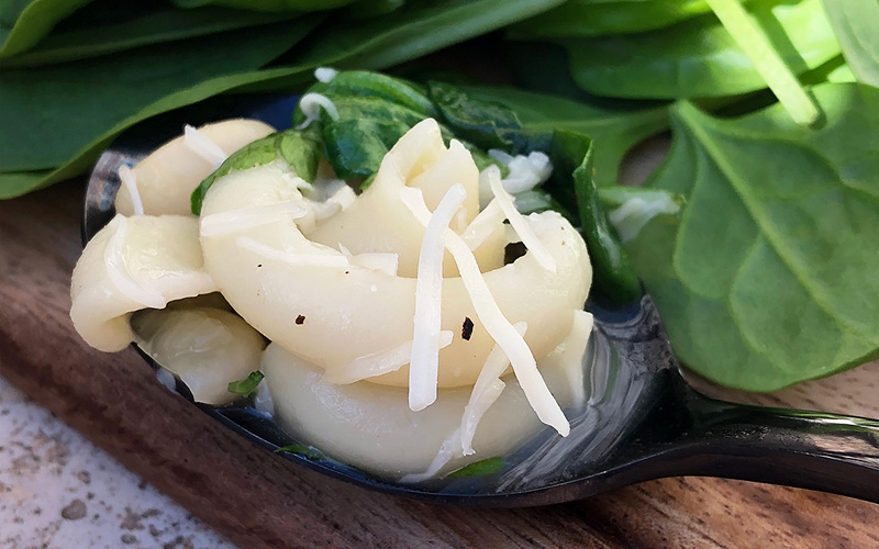 Spinat og bønnesuppe med trottole