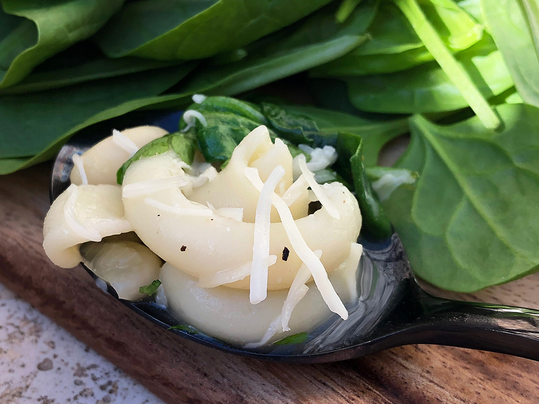 Spinat og bønnesuppe med trottole
