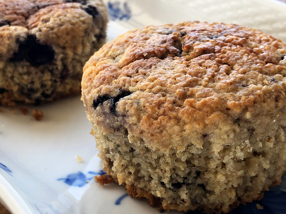 Sunne sitron og blåbærmuffins