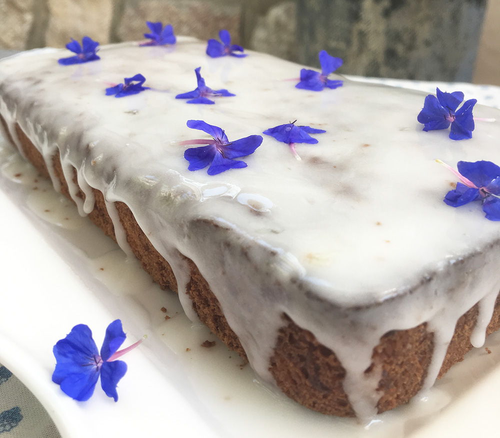 Glasert squashkake med syrlig sitron