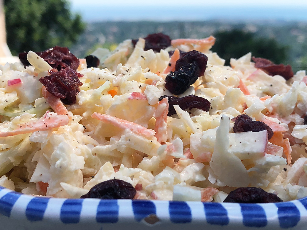 Eplekjekk og lett coleslaw