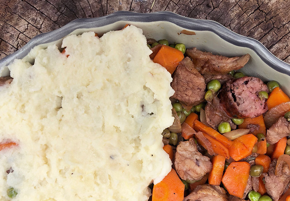 Parmentier med lammekjøtt - restemat deluxe