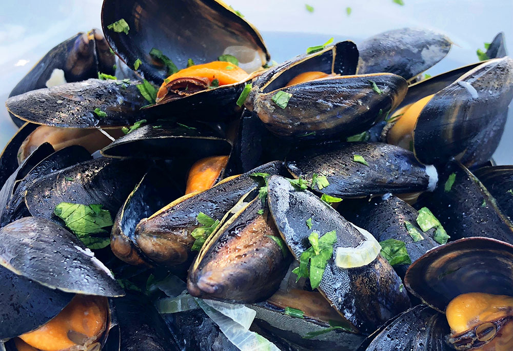 Moules à la Eva i Provence - Perfekte blåskjell har gang!