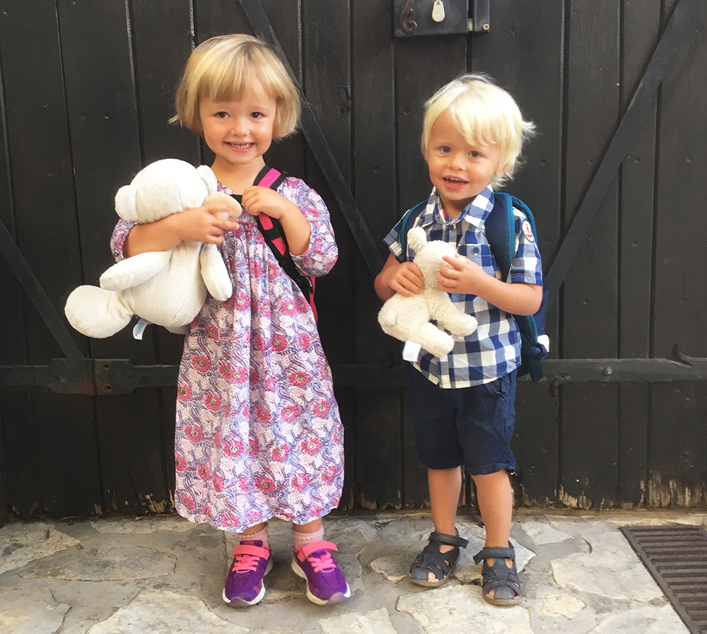 Treåringer på skolen