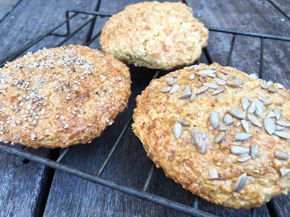 Havrerundstykker på 1-2-3