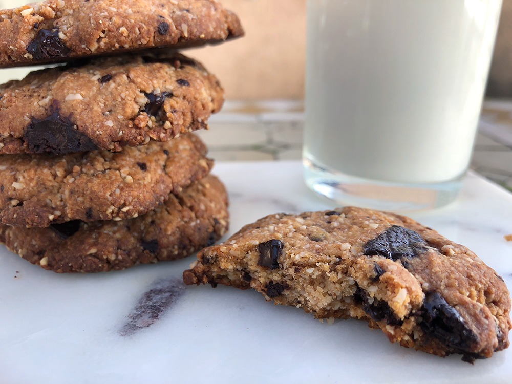 Cookies med sjokoladebiter (glutenfri og vegansk)
