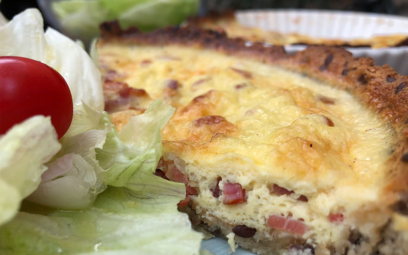 Rustikk Quiche Lorraine (Lowcarb)