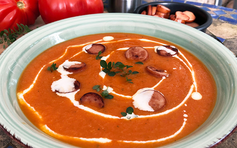 Sunn og styrkende tomatsuppe