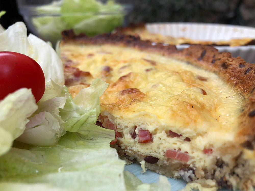 Rustikk Quiche Lorraine (Lowcarb)