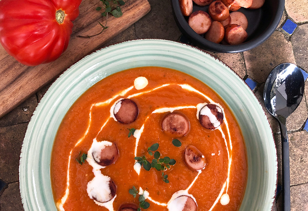 Sunn og styrkende tomatsuppe