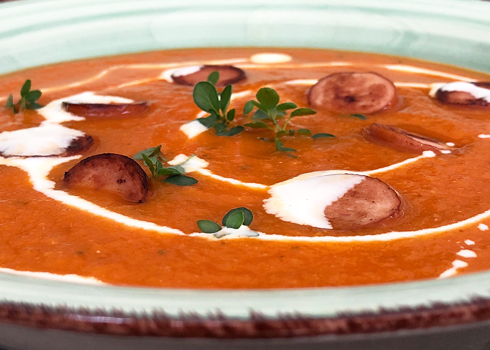 Sunn og styrkende tomatsuppe