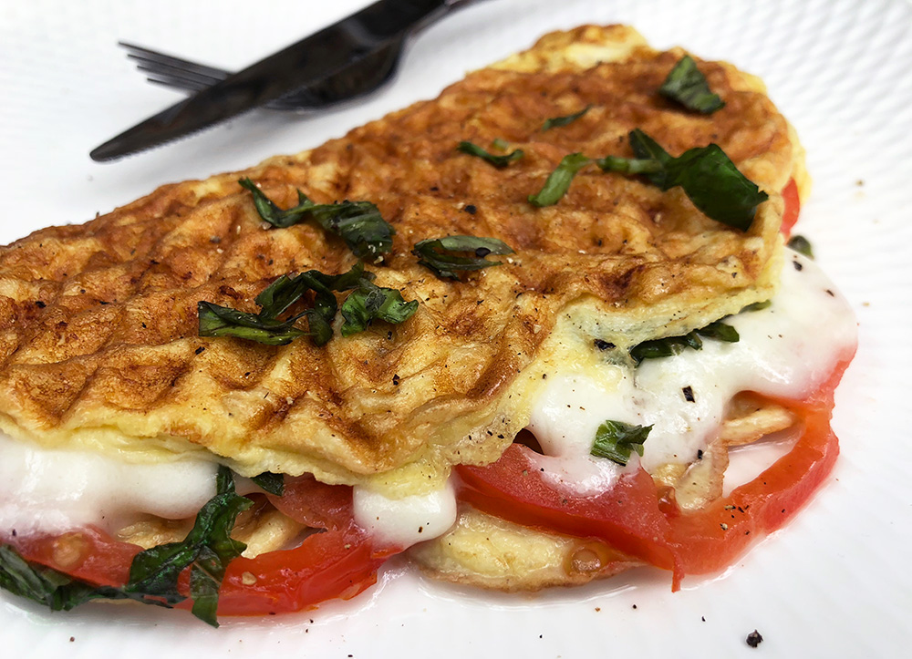 Vaffelomelett - en artig vri på frokosten
