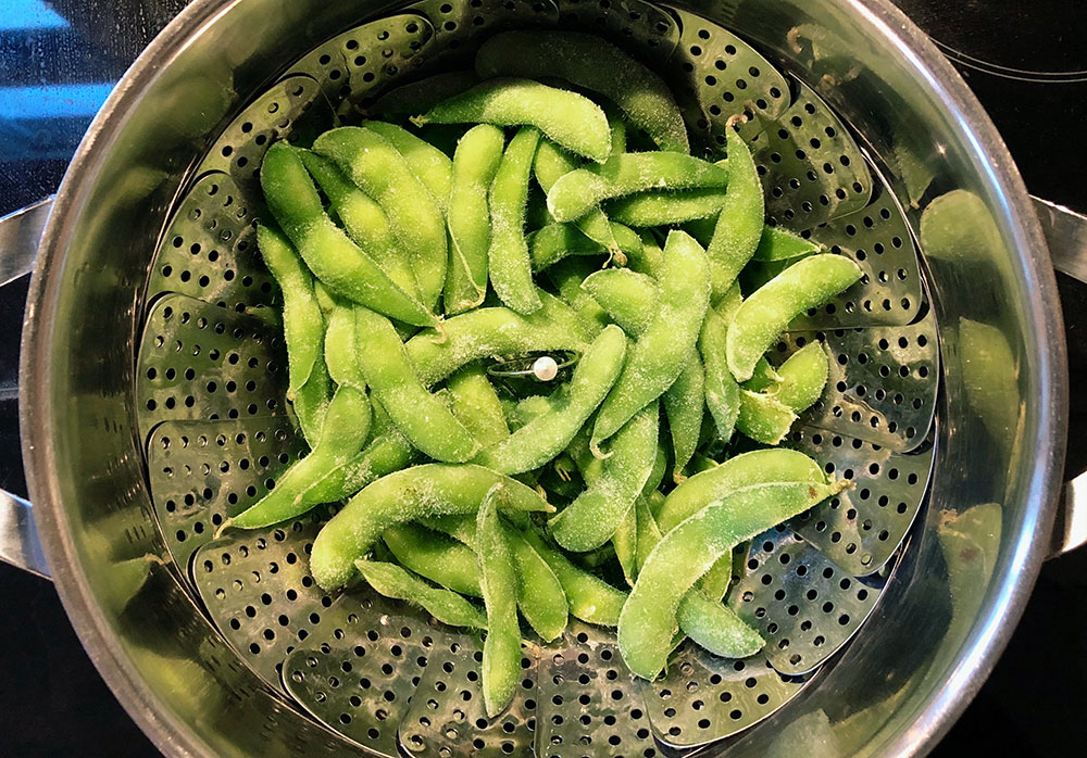 Dampede edamamebønner - god og sunn snacks!