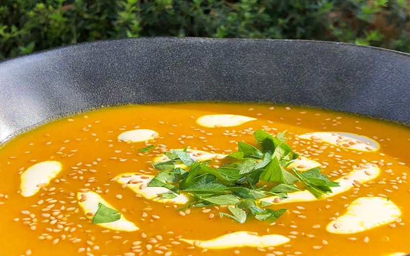 Strålende gulrotsuppe med ingefær