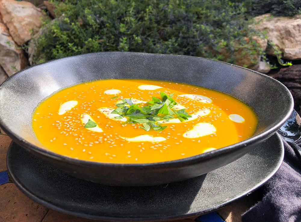 Strålende gulrotsuppe med ingefær