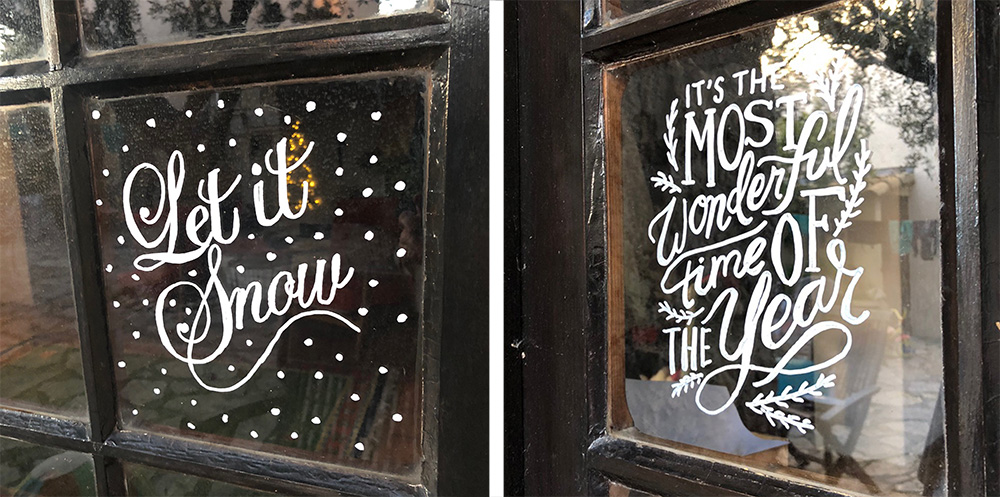 Bordet er dekket - dekorasjon til jul