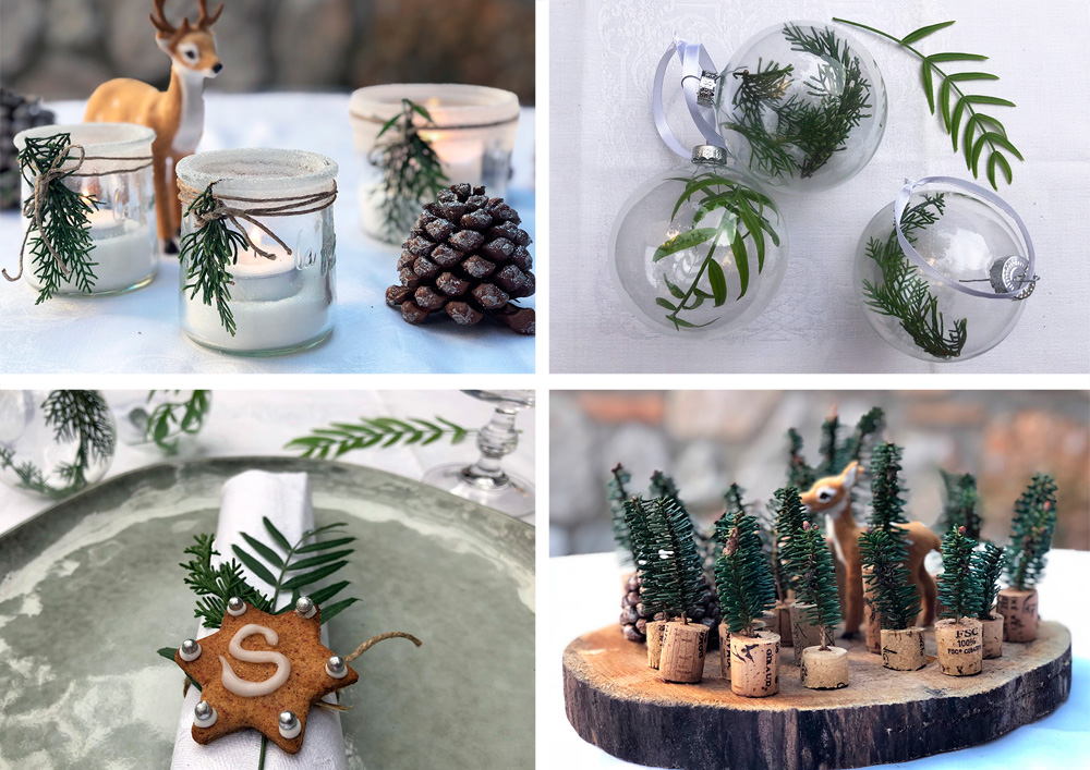 Bordet er dekket - dekorasjon til jul