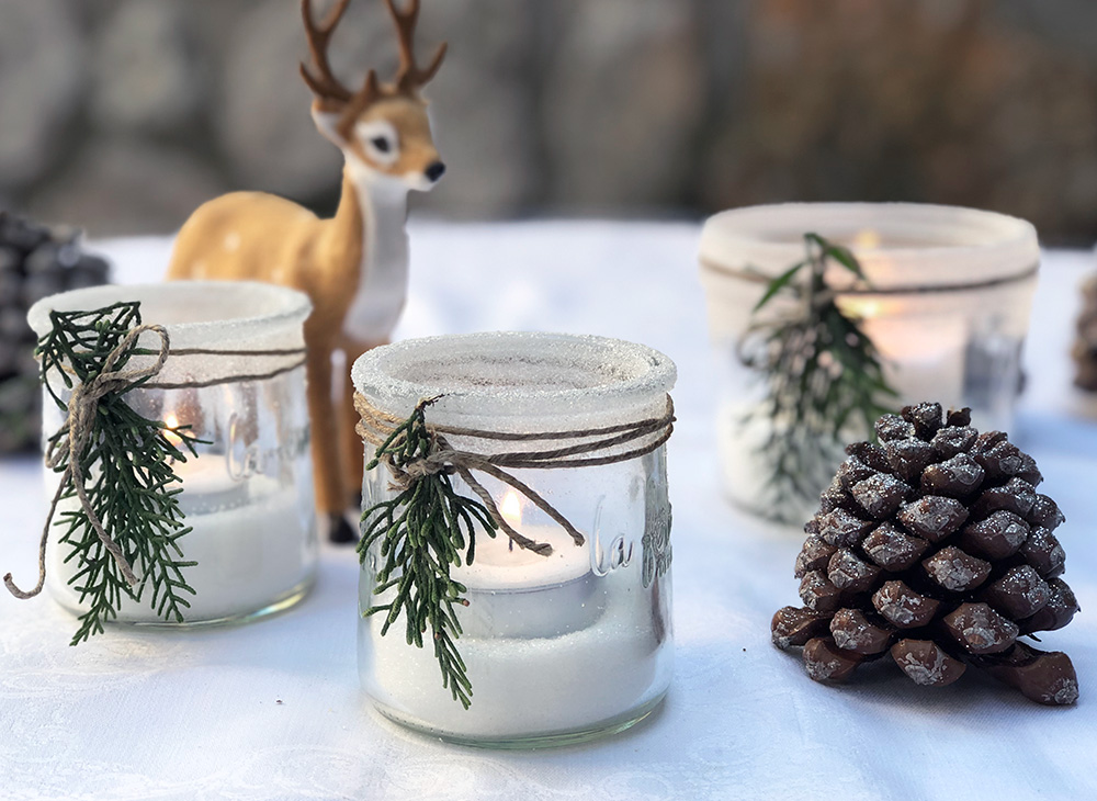 Bordet er dekket - dekorasjon til jul