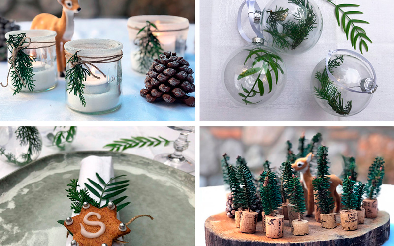 Bordet er dekket - dekorasjon til jul