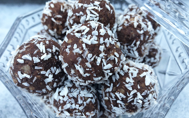 Havrekuler med sjokolade (sukkerfri)