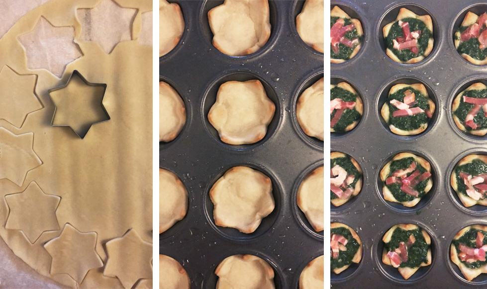 Minitartelettes i to varianter!