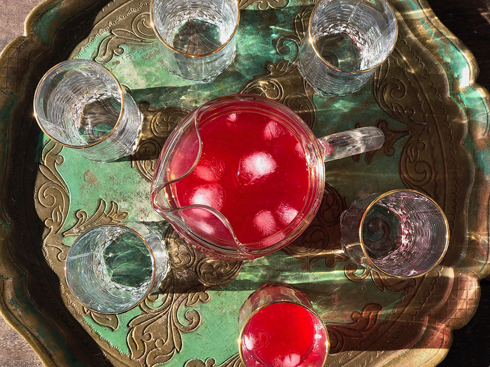 Detoxjuice med tranebær, sitron og eplesidereddik