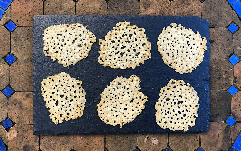 Sprø parmesanschips