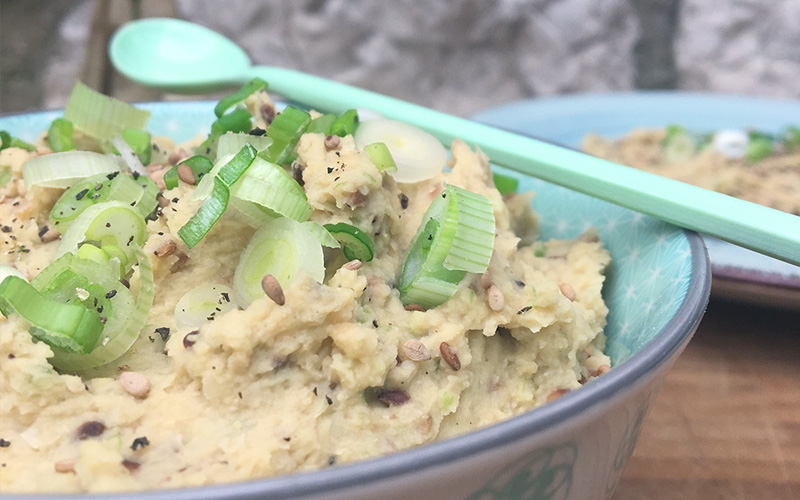 Kikertpostei til brødskiven eller knekkebrødet