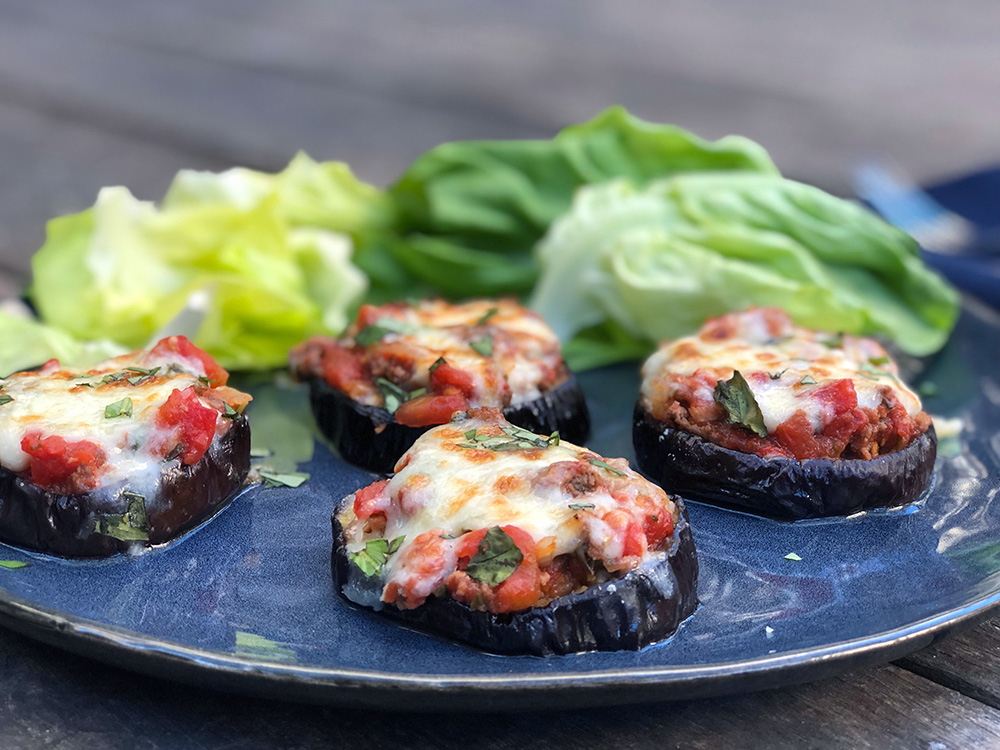 Auberginepizza – Low-Carb