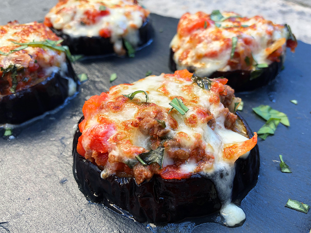Auberginepizza – Low-Carb
