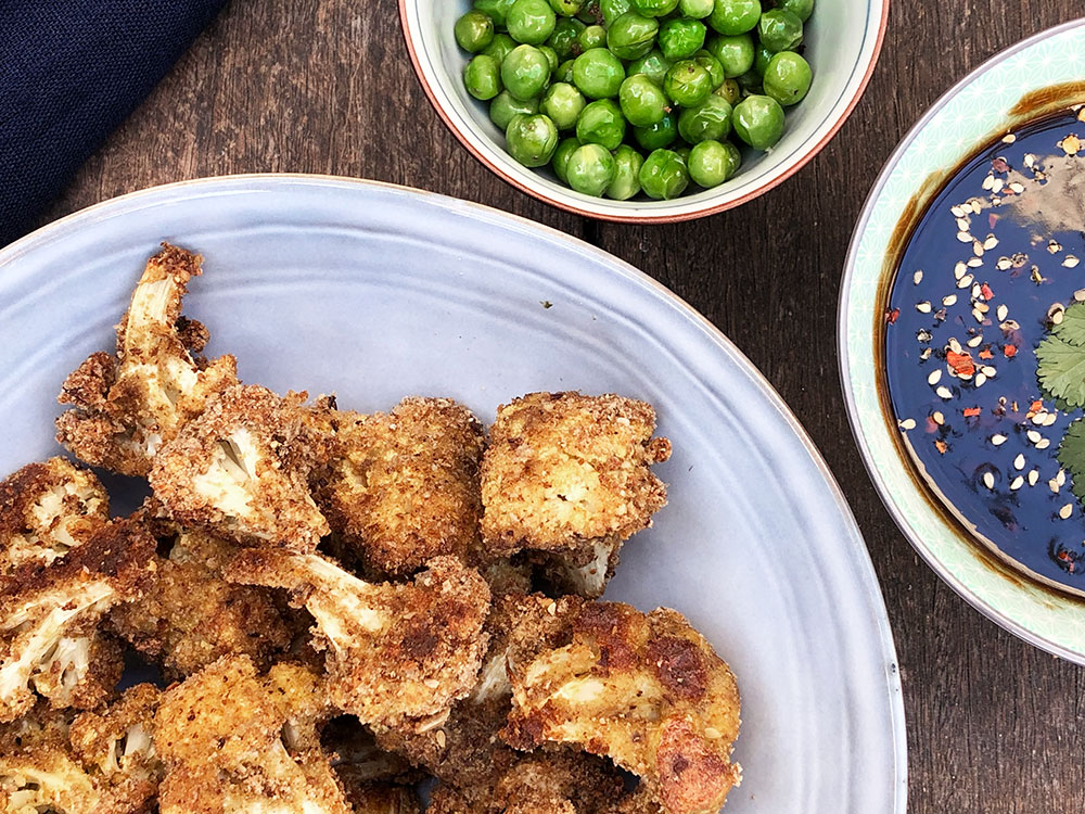 Crispy blomkål med hjemmelaget teryakisaus