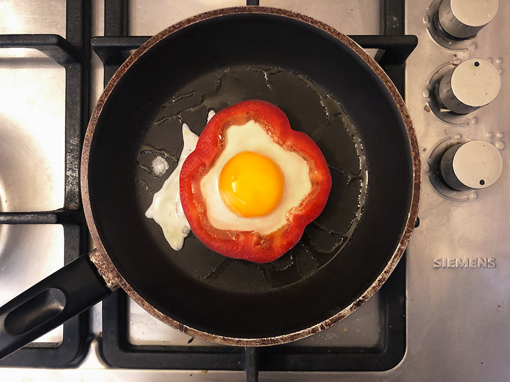 Paprikaegg- helgefrokost