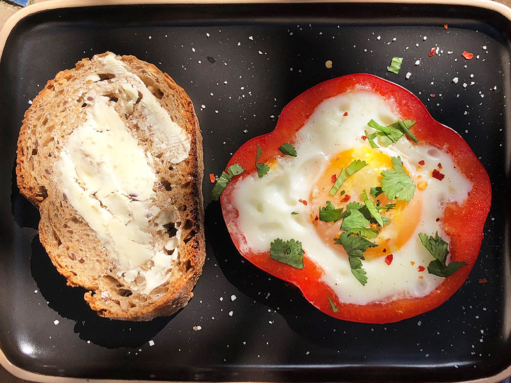Paprikaegg- helgefrokost
