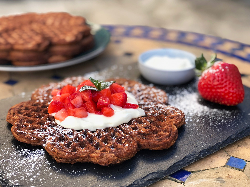 Sunn sjokoladevaffel