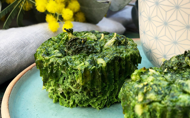 Grønne og gode frokostmuffins "on the go"!