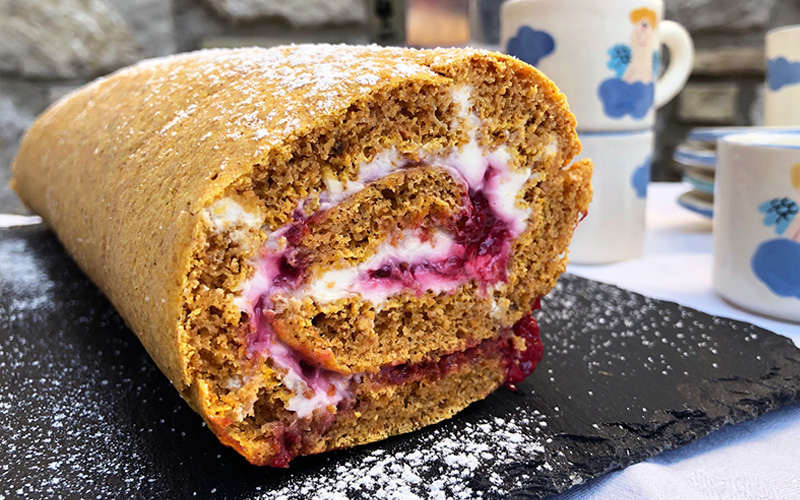 Rullekake med gresskar