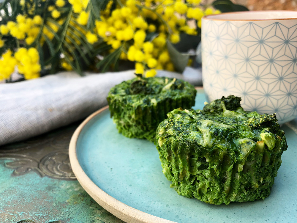 Grønne og gode frokostmuffins "on the go"!